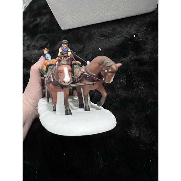 Dept 56 Harvest Pumpkin Wagon Heritage Village Collection 56591 w/ Box 1995 - Picture 10 of 10